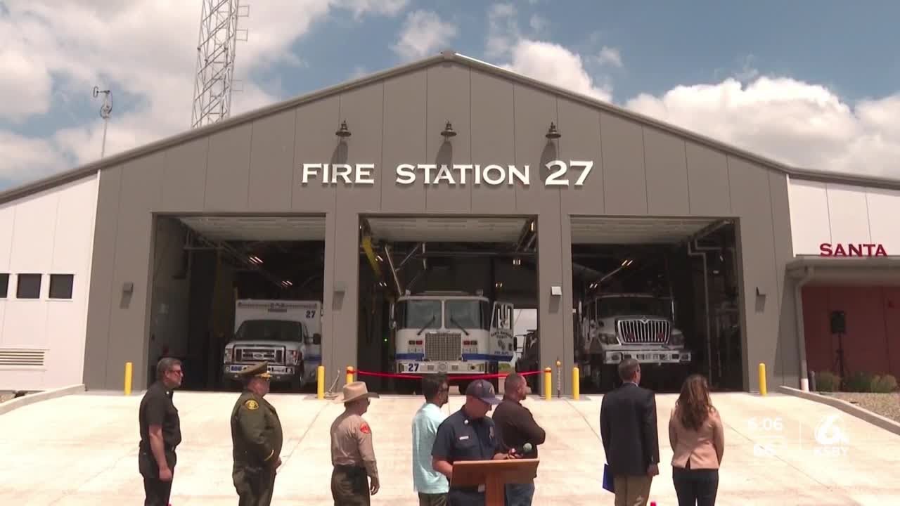 Ribbon-cutting ceremony for new fire/sheriff station in New Cuyama