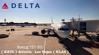4K Trip Report: Delta Airlines (Main Cabin) Boeing 757-300 (ATL) Atlanta to Las Vegas (LAS)