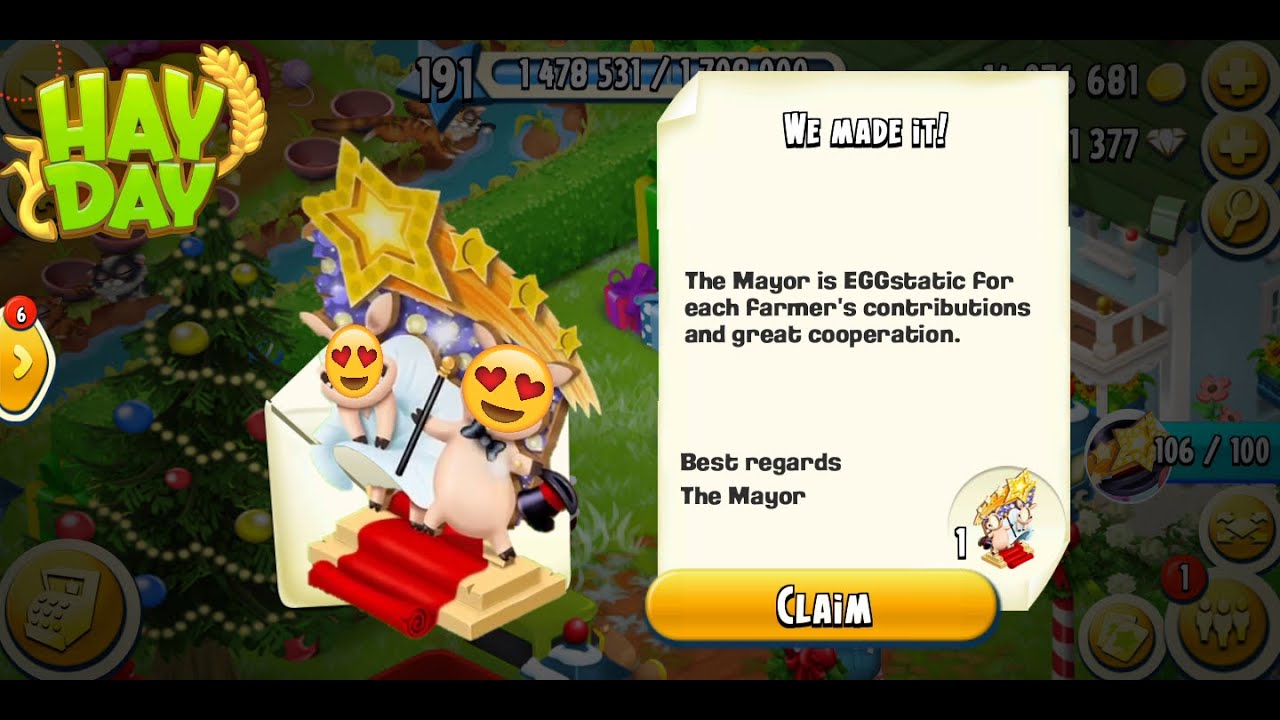 Hay Day - New Year 2022 Event Decoration