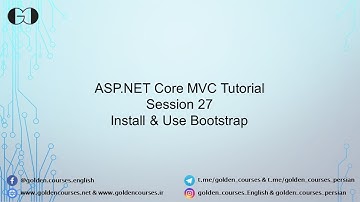 Install and Use Bootstrap in ASP.NET Core – Session 27