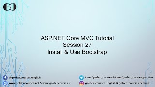 Install and Use Bootstrap in ASP.NET Core – Session 27 screenshot 3