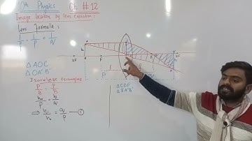 Image formation by lens | Lens formula | Chapter #12 | Physics Class 10th | Lec #