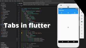 Flutter - Tabs (Flutter Tabbed AppBar)
