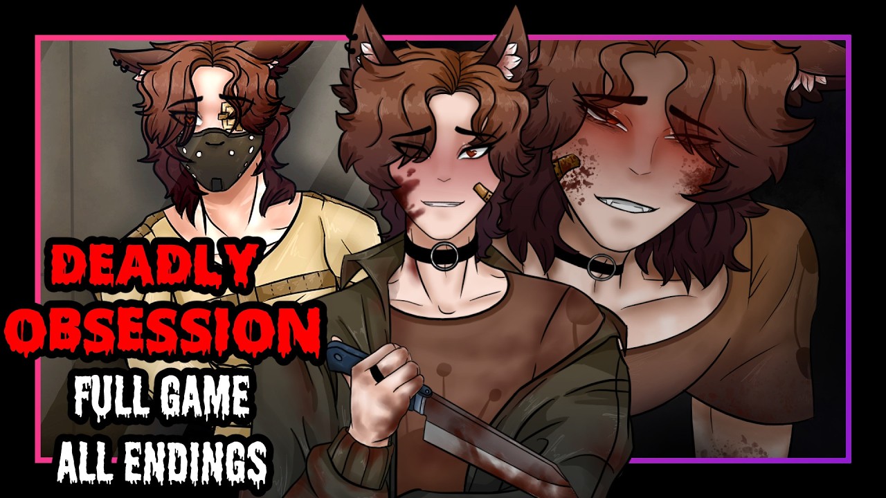 💔🔒Deadly Obsession FULL PLAYTHROUGH Movie | Yandere Visual Novel