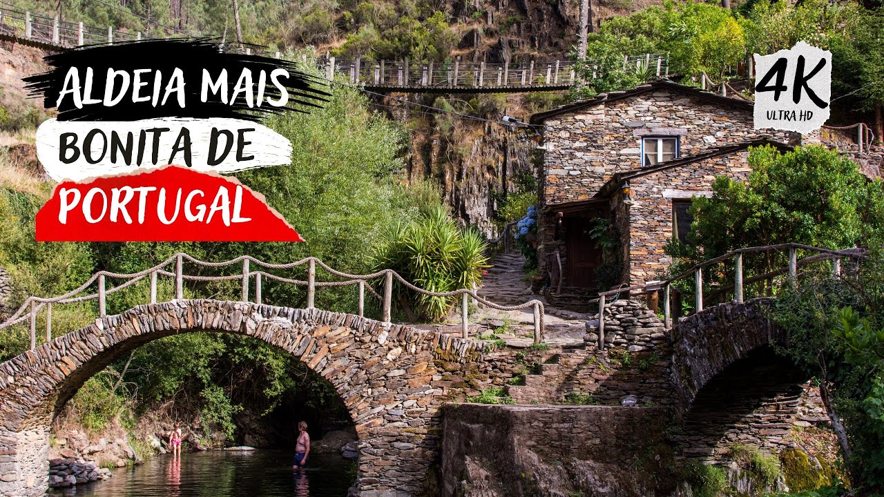 Aldeia de Xisto perdida nas Montanhas de Portugal | Piódão (Walking Tour 4K)