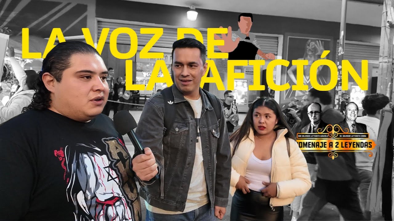 Entrevistamos a la afición de Lucha Libre en el Homenaje a dos leyendas