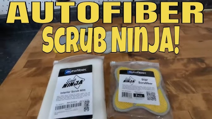 Autofiber [Scrub Ninja Max] Interior Scrubber Finger Mitt - 2 Pack