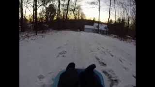 Epic sled crash take one