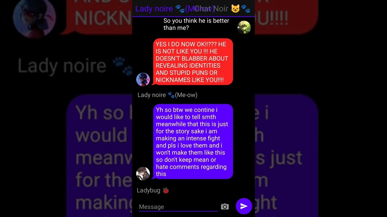 The ladynoir fight || one shot || 300+ subbies special !!!