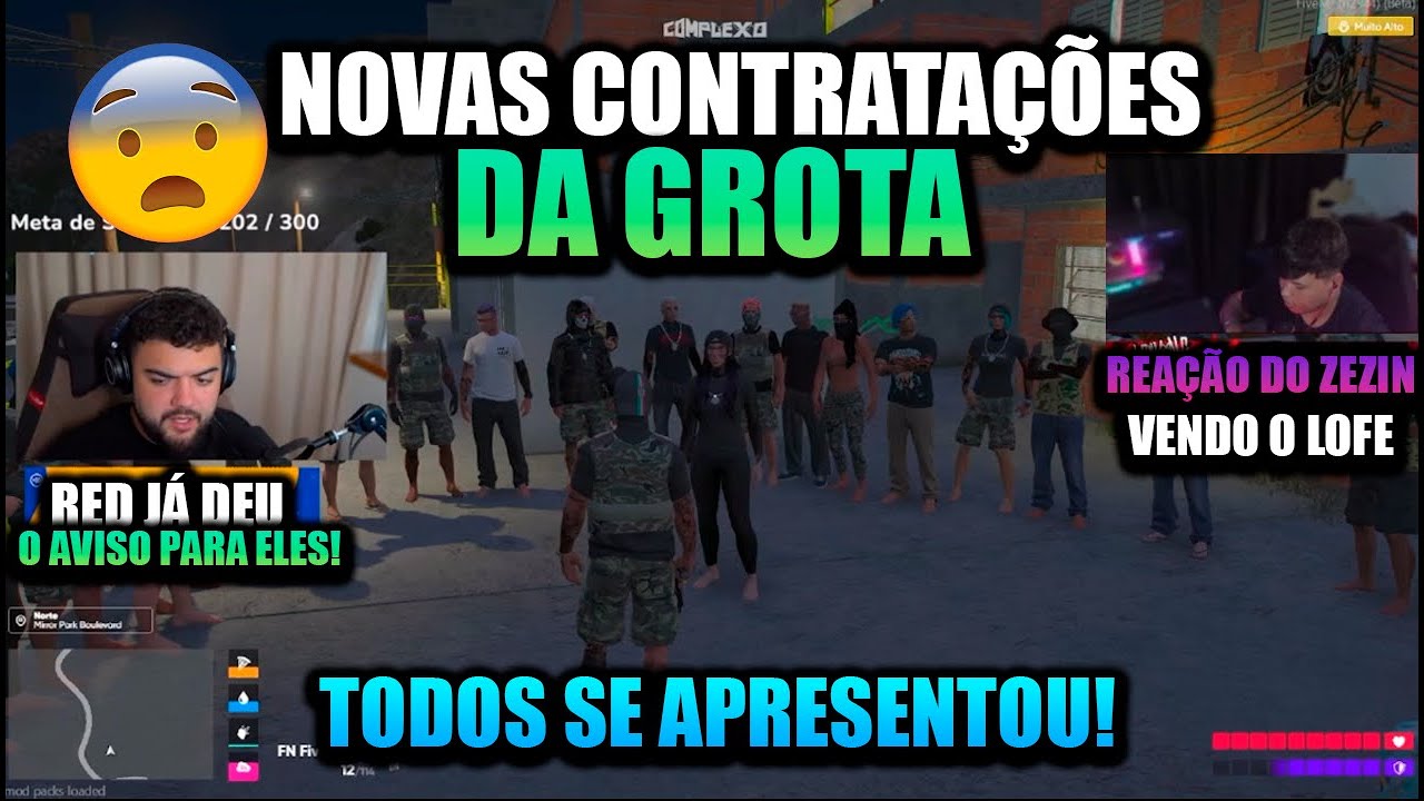 😱NOVAS CONTRATAÇÕES NA GROTA😱TODOS SE APRESENTARAM PARA OS MEMBROS😱GTA ...
