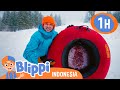 Bermain Salju di Bukit Ski⛷️⛄ | Petualangan Blippi | Kartun Anak Anak | Moonbug Kids Indonesia