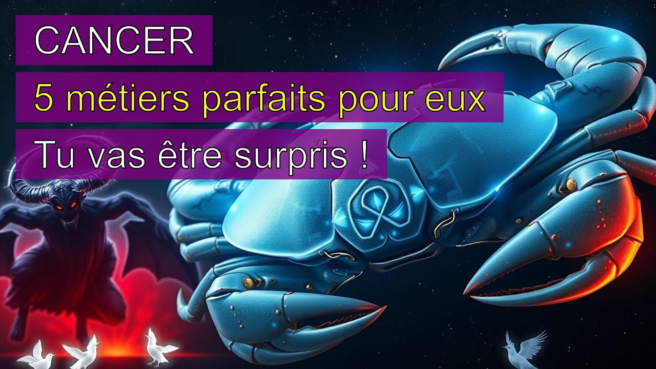 🔥 TOP 5 des métiers faits pour le Cancer