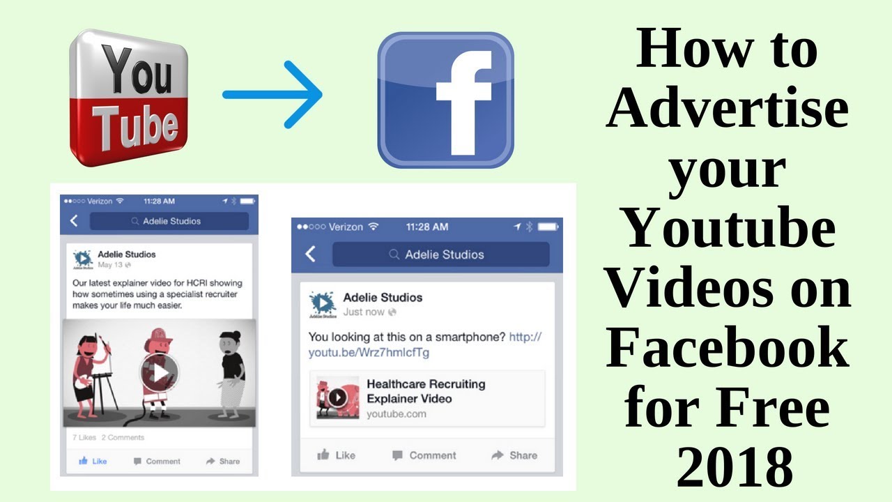 How to advertise your youtube videos on facebook for free 2018 - YouTube