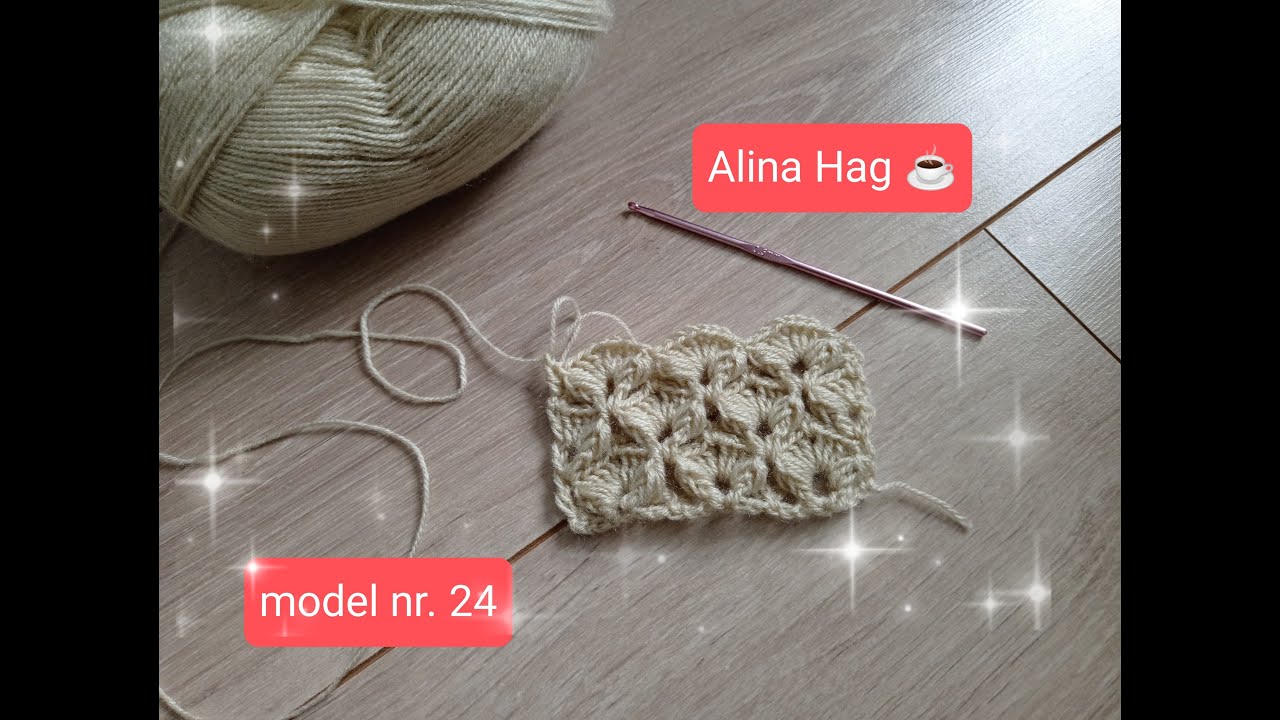 crosetam cu Efect 3D (model nr. 24)