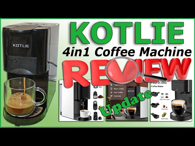 KOTLIE Single Serve Coffee Maker,4in1 Espresso Machine for