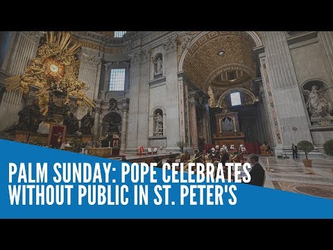 PALM SUNDAY: Pope celebrates without public in St. Peter's