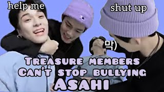 When Treasure members can't stop bullying/teasing Asahi