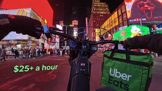 TRYING UBER EATS DELIVERY ON MY E-BIKE! (How Much Did I Make?) EP.1