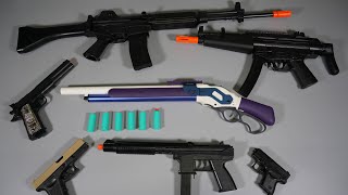 Shell Ejecting Winchester M1887 Toy Gun - Mp5 Airsoft Gun - Colt M1911- Realistic Toyguns Collection