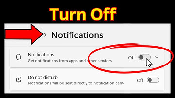 How To Turn Off Or On Notifications In Windows 11