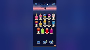 Nutsort game Basic Gameplay Level 101 #gaming #shortsfeed #shortsvideo #shortsviral