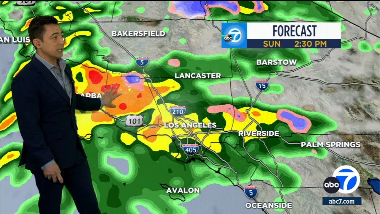 Storm timeline: 48 hours of rain possible for SoCal - YouTube