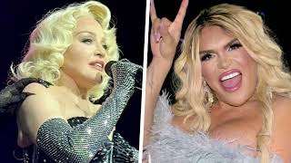 Critican a Wendy Guevara por ‘robar protagonismo’ a Madonna durante concierto