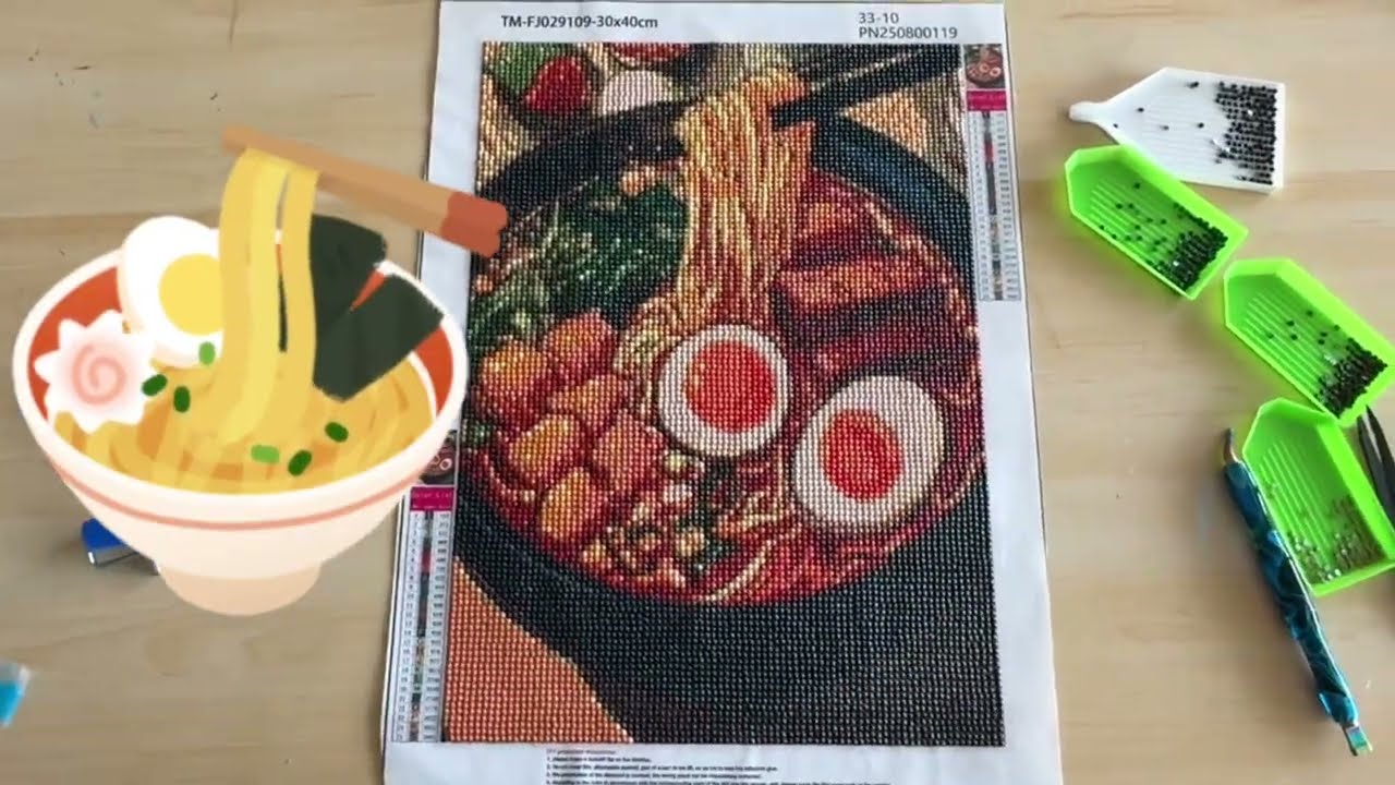 Diamond Painting - Ramen noodle Soup 🍲 