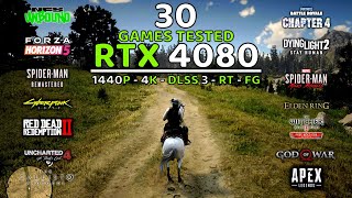 GeForce RTX 4080 Test In 30 Games at 1440P, 4K, Ray Tracing, DLSS 3, Frame Gen...