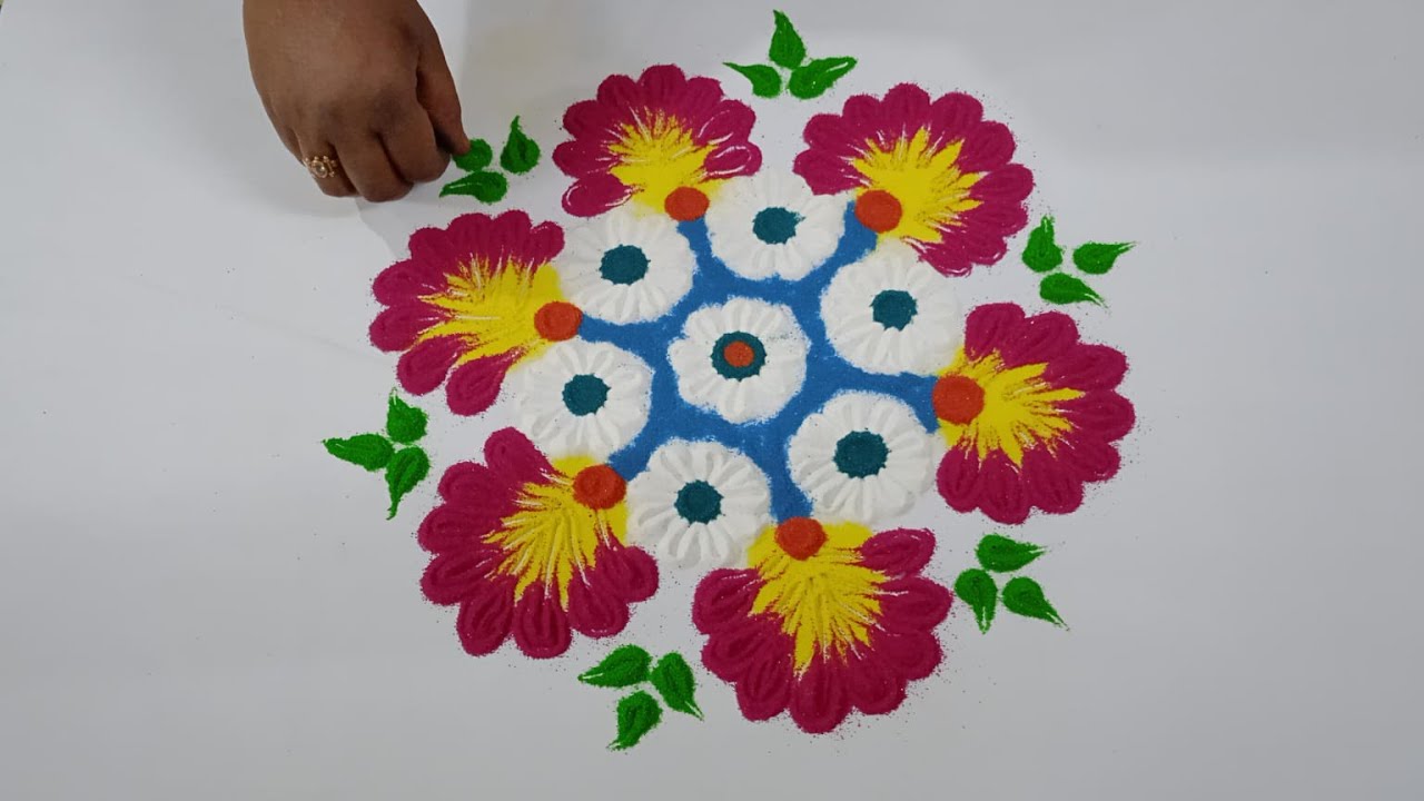 beautiful rangoli design 