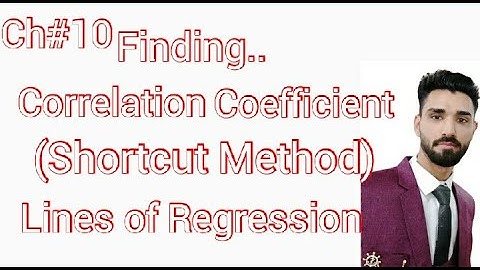Coefficient of Correlation, lines of Regression in 2020 (14)|Chapter 10 Exercise | Statistics Tutor