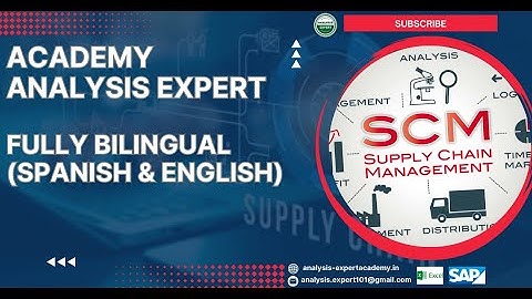 Academy Analysis Expert :Master Supply Chain with SAP and Excel