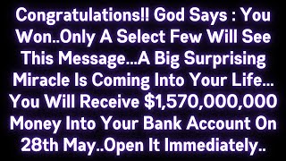 🙏 CONGRATULATIONS! GOD SAYS : YOU WON..ONLY A SELECT FEW WILL SEE THIS MESSAGE..