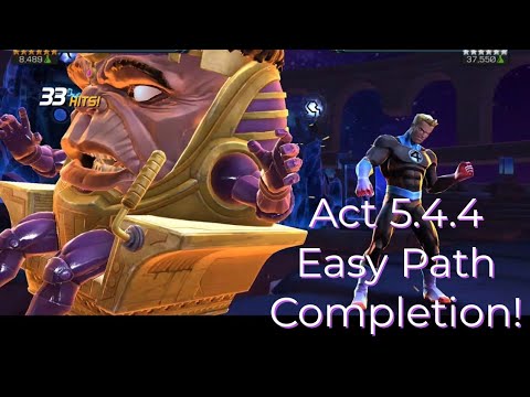 Act 5.4.4 Easy Path Completion| Road to Cavalier| How to defeat MODOK? Marvel Contest of Champions