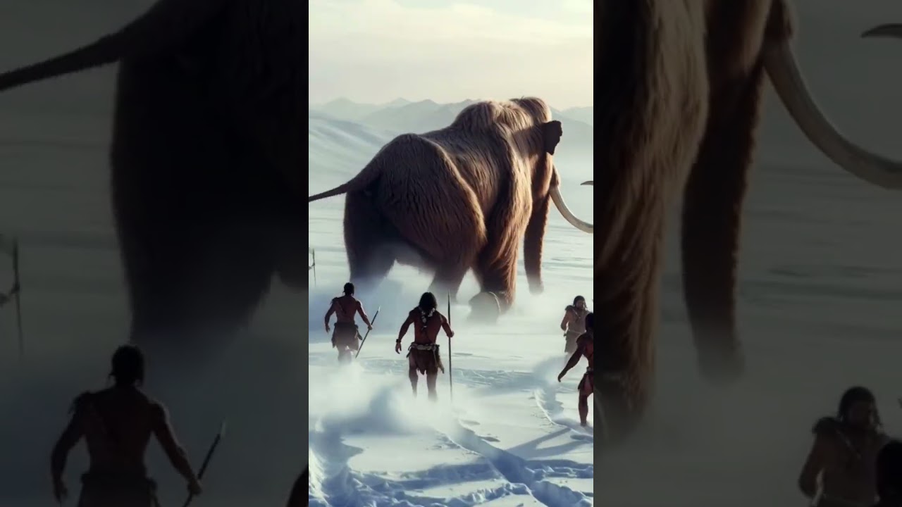 Ice Age Hunt 🦣 Primitive Humans Risk Everything to Kill a Mammoth