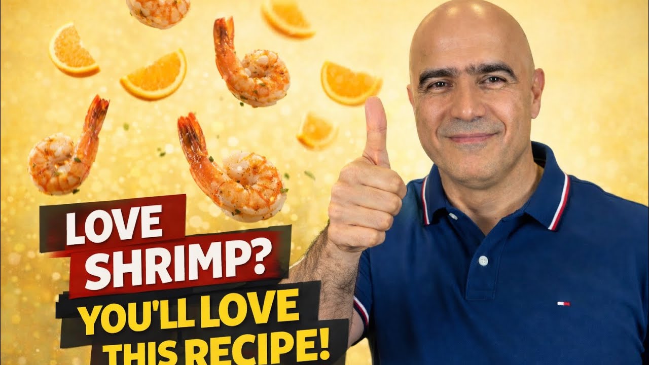Juicy Prawns in Orange & Saffron Sauce | Simple Mediterranean Flavors