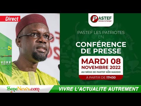 🛑 Direct - Live : Importante déclaration de Ousmane Sonko et du Pastef avec de nouvelles révélations