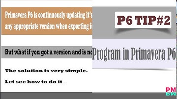 How to Import Project in Primavera P6 | Tips & Tricks
