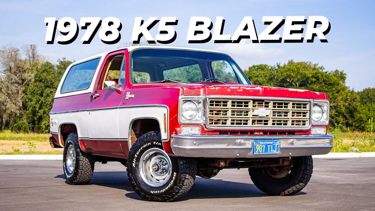 1978 K5 BLAZER RED - YouTube