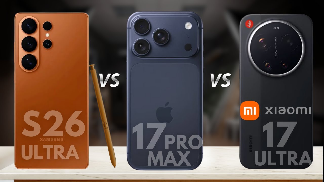 iPhone 17 Pro Max vs Samsung Galaxy S26 Ultra vs Xiaomi 17 Ultra - Full Comparison!