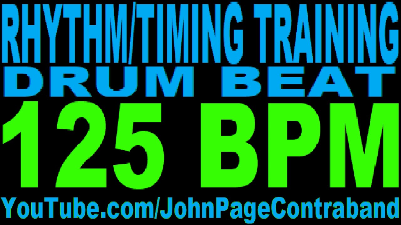 Rhythm Timing Training Drum Beat Loop 125 bpm Metronome Practice Track ...