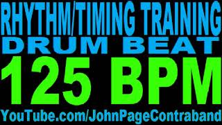 Rhythm Timing Training Drum Beat Loop 125 bpm Metronome Practice Track