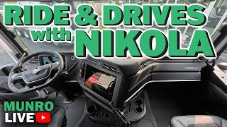 Nikola hydrogen FCEV and BEV semitruck Ride & Drives