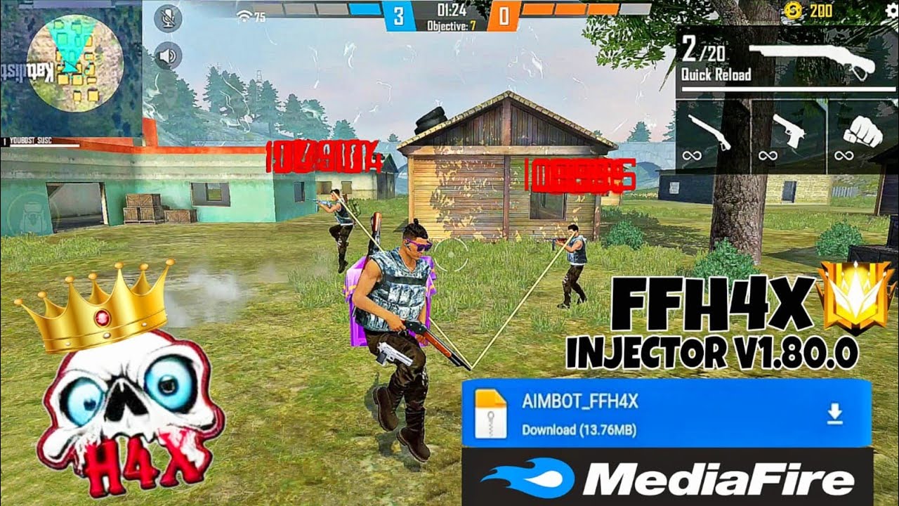 FFH4X INJECTOR APK ¦ 🥶🔥 FFH4X REGEDIT ¦ FFH4X ¦ FFH4X APK¦FH4X MOBILE