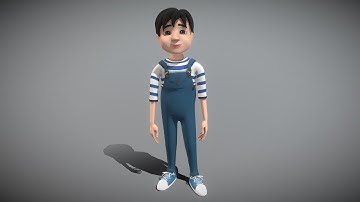 3D Model - Cartoon Boy - Downloadable