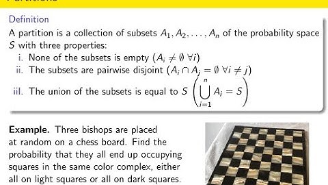 Probability 6: Partitions