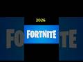 FORTNITE evolution of logo 2026-2017