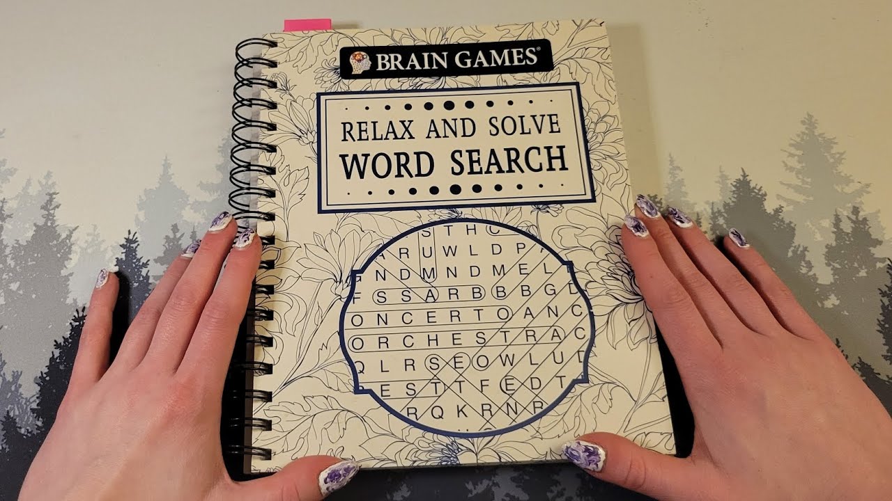 ASMR Word Search and Relax [Whispering, Repeating Words, Tapping]