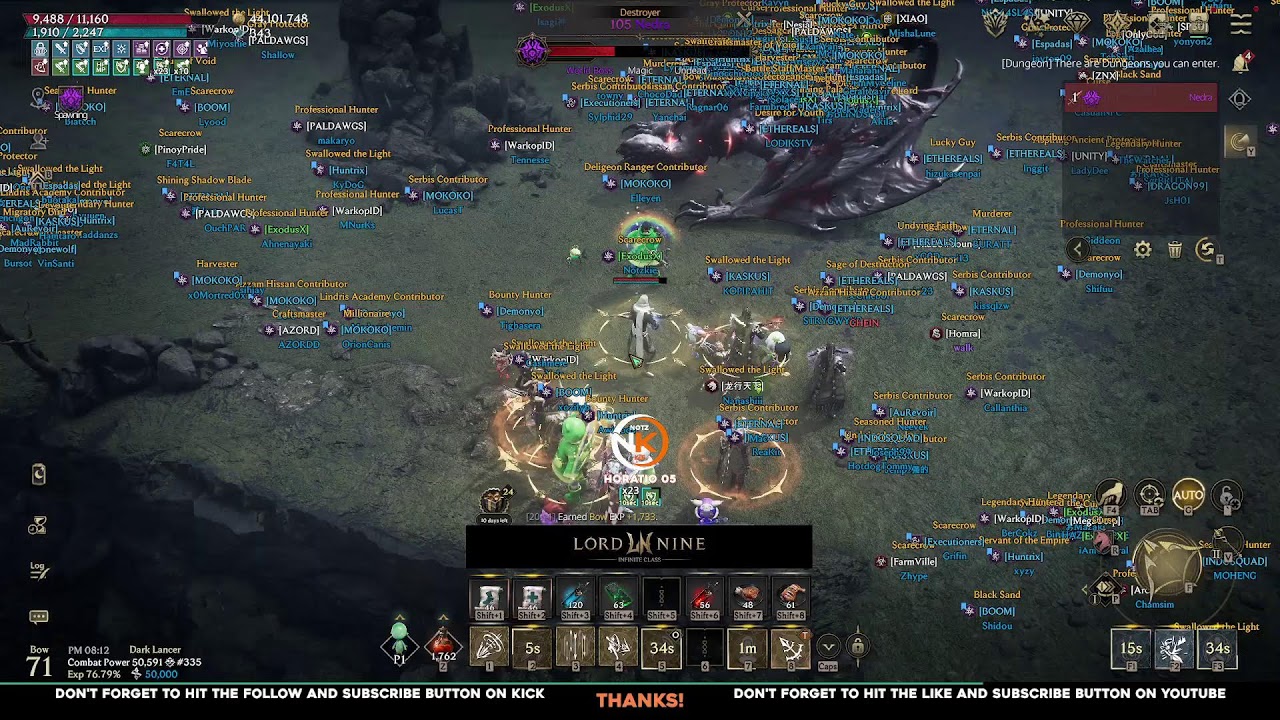 Lord Nine: Daily Grind + Field Boss (Horatio 05)