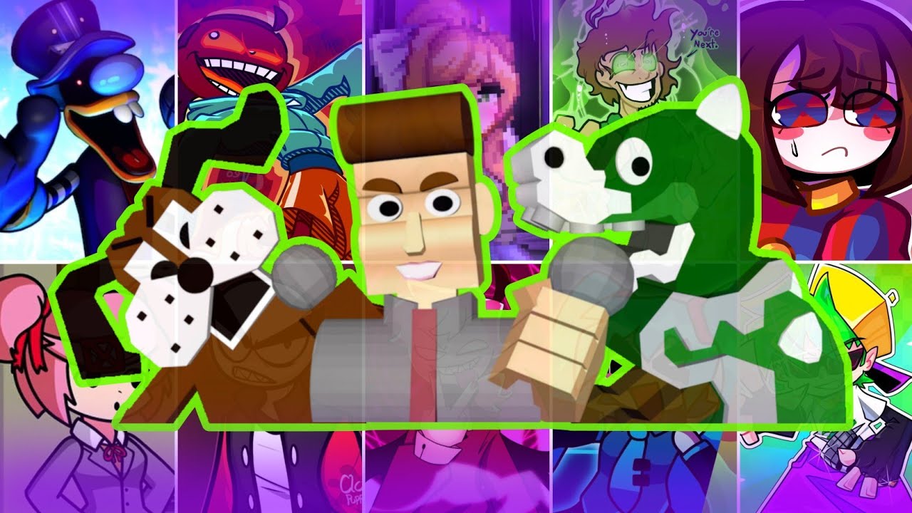 UNBEATABLE But Every Turn Another Character Sings It🎤🎶🎧(Friday Night Funkin)🐲